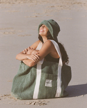 Tallow Towelling Beach Bag