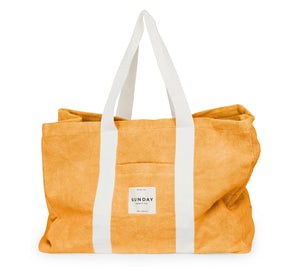 Golden Towelling Beach Bag